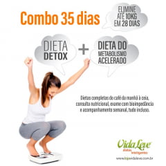 Combo Dieta Detox + Dieta do Metabolismo Acelerado Combo Dieta Detox + Dieta do Metabolismo Acelerado