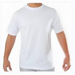 Camiseta Branca em Algodão Camiseta Branca em Algodão