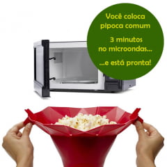 Pipoqueira de Silicone para Micro-ondas Pipoqueira de Silicone para Micro-ondas