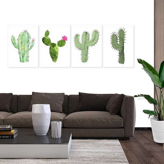 Quadro cactos suculentas decorativo Quadro cactos suculentas decorativo