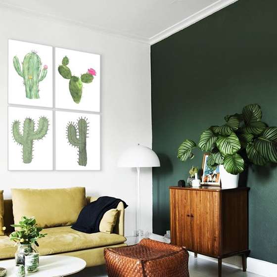 Quadro cactos suculentas decorativo Quadro cactos suculentas decorativo