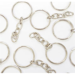 Argolas para chaveiro com corrente Argolas para chaveiro com corrente