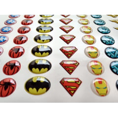 Logo super heróis resinado Logo super heróis resinado
