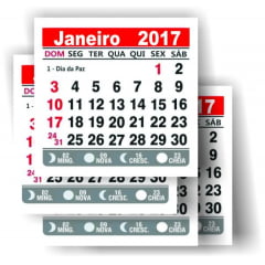 Mini calendário 2017 Mini calendário 2017