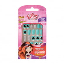 Unhas Postiças Infantil – Pink By Kiss - Coração Unhas Postiças Infantil – Pink By Kiss - Coração