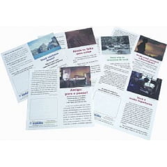 Folhetos para evangelismo - Duplos pacote misto com 1000 unidades Folhetos para evangelismo - Duplos pacote misto com 1000 unidades