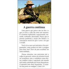 Folhetos para evangelismo - A guerra continua. - 6007 Folhetos para evangelismo - A guerra continua. - 6007