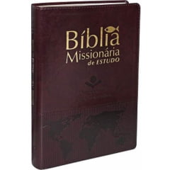 BIB. MISSIONARIA ESTUDO CAPA VINHO NOBRE - COD 01166 BIB. MISSIONARIA ESTUDO CAPA VINHO NOBRE - COD 01166