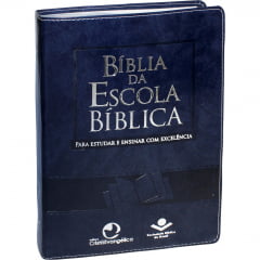 BÍBLIA DA ESCOLA BÍBLICA cod 2077 capa azul BÍBLIA DA ESCOLA BÍBLICA cod 2077 capa azul