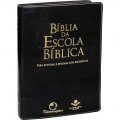 BÍBLIA DA ESCOLA BÍBLICA cod 2078 capa preta BÍBLIA DA ESCOLA BÍBLICA cod 2078 capa preta