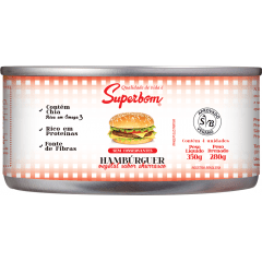 HAMBURGUER VEGETAL 350G SUPERBOM HAMBURGUER VEGETAL 350G SUPERBOM