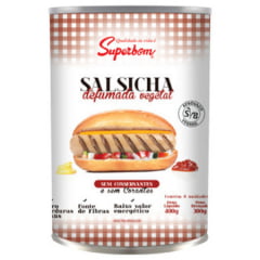 SALSICHA VEGETAL DEFUMADA 400G SUPERBOM SALSICHA VEGETAL DEFUMADA 400G SUPERBOM
