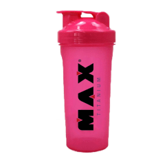 Coqueteleira Rosa 600ml - Max Titanium Coqueteleira Rosa 600ml - Max Titanium