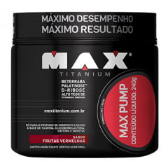 Max Pump 240g - Frutas Vermelhas Max Pump 240g - Frutas Vermelhas