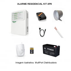 KIT ALARME SEM FIO COMPATEC AP8 KIT ALARME SEM FIO COMPATEC AP8