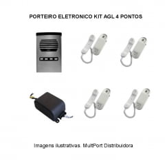 PORTEIRO ELETRÔNICO KIT 4 PONTOS AGL PORTEIRO ELETRÔNICO KIT 4 PONTOS AGL