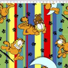 Tecido Tricoline Personagens Garfield GA010C01 Tecido Tricoline Personagens Garfield GA010C01