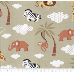TECIDO ESTAMPADO 100% ALGODÃO SAFARI 180517-03 (0,50 MT X 1,50 MT) TECIDO ESTAMPADO 100% ALGODÃO SAFARI 180517-03 (0,50 MT X 1,50 MT)