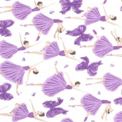 Tricoline Estampado Bailarina 1210-01 (50cm X 1,50mt) Tricoline Estampado Bailarina 1210-01 (50cm X 1,50mt)