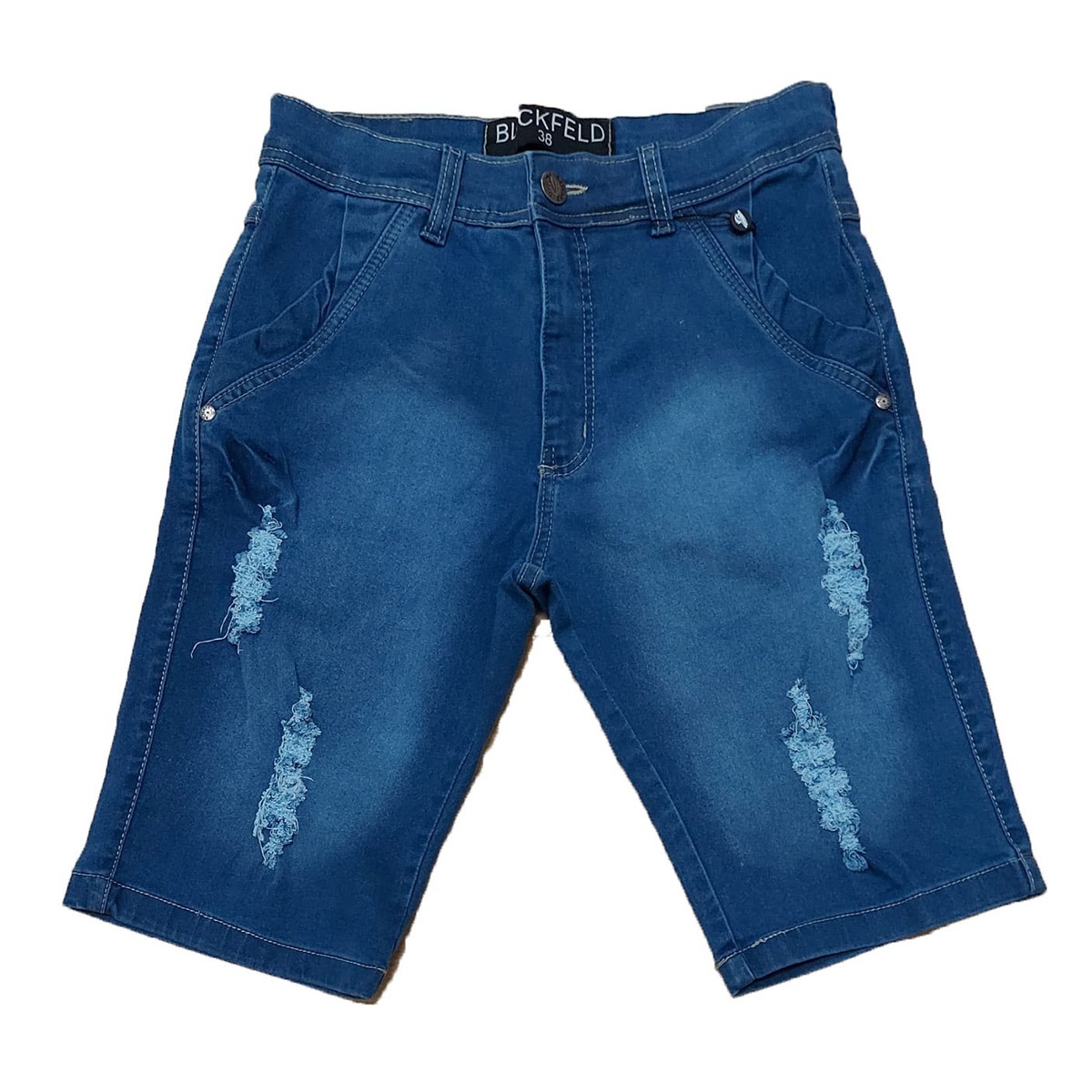 Bermuda Jeans Masculino Adulto Slim