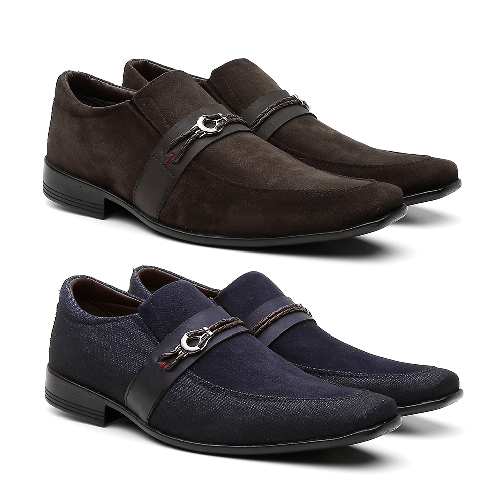 Kit 2 Pares Sapato Social Thor Luxo Masculino - Teste Jose 16 Var