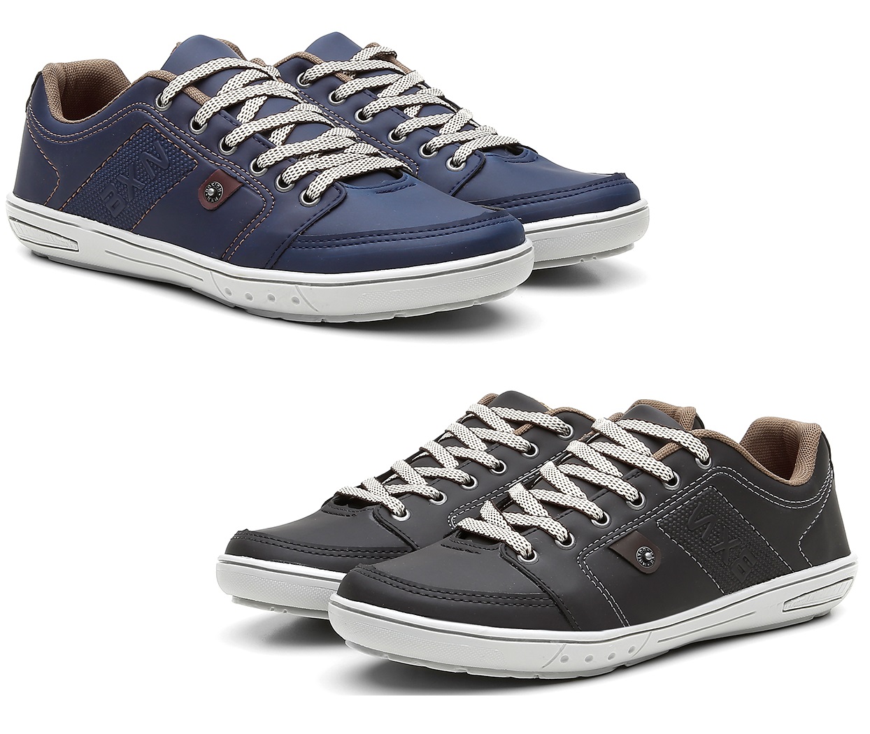 Kit 2 Pares Sapatênis Masculino Conforto Casual Macio Leve