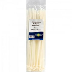 Abraçadeira Nylon 4,8 x 300mm Branco BRASFORT