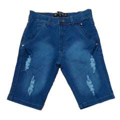 Bermuda Jeans Masculino Adulto Slim