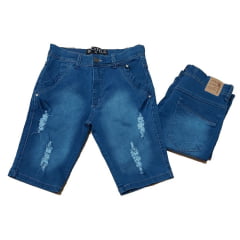 Bermuda Jeans Masculino Adulto Slim