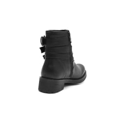 Bota Biker Feminina Cano Médio Salto Médio Macio Conforto