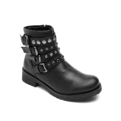 Bota Biker Feminina Cano Médio Salto Médio Macio Conforto