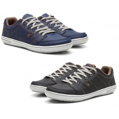 Kit 2 Pares Sapatênis Masculino Conforto Casual Macio Leve