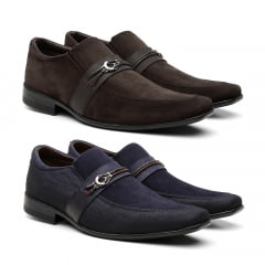 Kit 2 Pares Sapato Social Thor Luxo Masculino - Teste Jose 16 Var