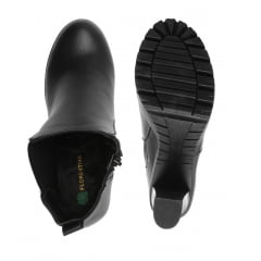 Bota Coturno Chelsea Tratorada Salto Alto Grosso Conforto