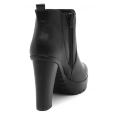 Bota Coturno Chelsea Tratorada Salto Alto Grosso Conforto